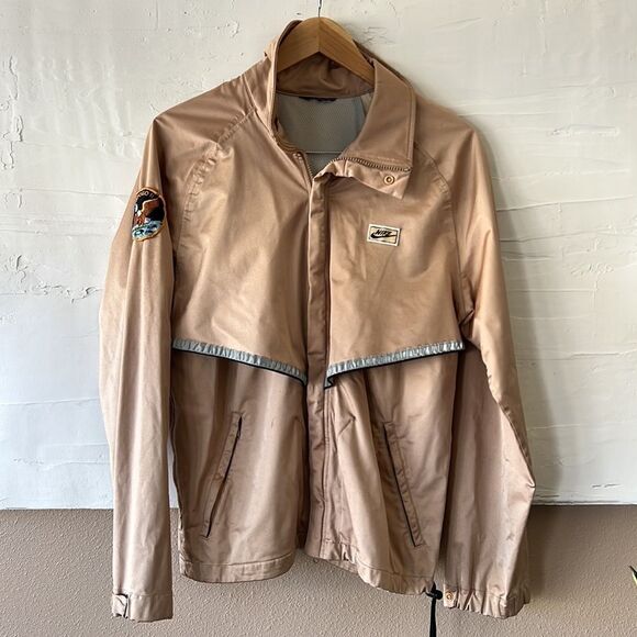 Vintage Nike Track Jacket - Gold Apollo Space NASA Patch (Size M Women's) - Picture 1 of 15